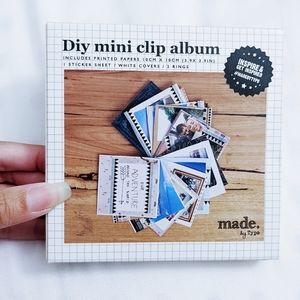 NEW Typo DIY mini clip album - Aztec Travel